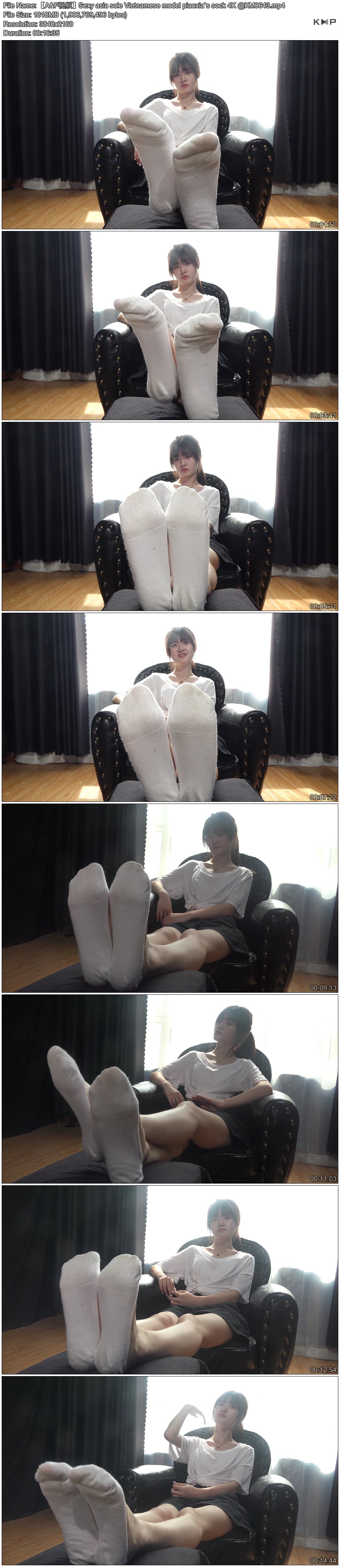 【A&amp;F视频】Sexy asia sole Vietnamese model piaoxia`s sock 4K @KM0643.JPG
