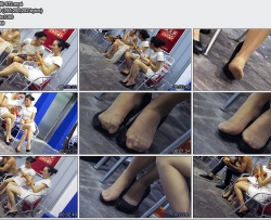 04车展后台丝袜系列挑鞋玩鞋1080P