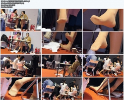 1238-车展内外挑鞋的丝袜美女1080P