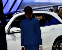 车展销售美女迷人美腿丝袜高跟鞋12P