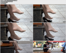 【159】商业街晾脚制服肉丝女4K专辑5