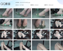 【南国足艺】冷酷美女叶子肉丝美脚挑鞋玩鞋，展示性感丝袜脚，摩擦丝袜脚！4K