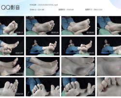 【南国足艺】熟女红姐脱掉运动鞋棉袜秀原味脚丫子，脚丫扭动，细节超清晰 4K