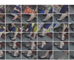 4K-商场OL出来买吃的也不忘秀一下丝足看的我好激动
