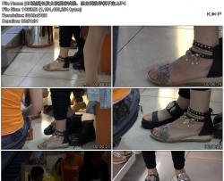 [4K视频]长发女孩脱袜试鞋，黑白两款举棋不定  GQSP-C003