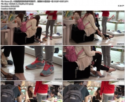 [ZL 4K视频]要做伴娘的可爱妹子，选鞋时小露足底一把 GQSP-G057