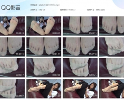 【南国足艺】可爱四眼妹妹敏敏沙发上秀肉丝美脚，肉丝脚动得真好看！4K