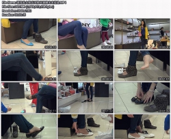4K超清 漂亮美女鞋店试鞋丝袜脚出出进进